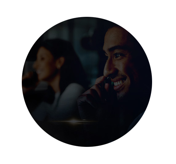 Photo of call center agents working on phones